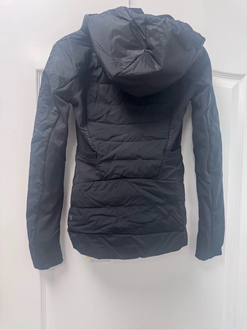 lululemon athletica Black Hooded Quilted Puffer Jacket